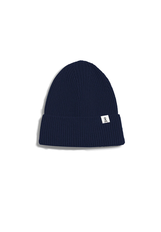 Bonnet marine en coton et laine bio - maax