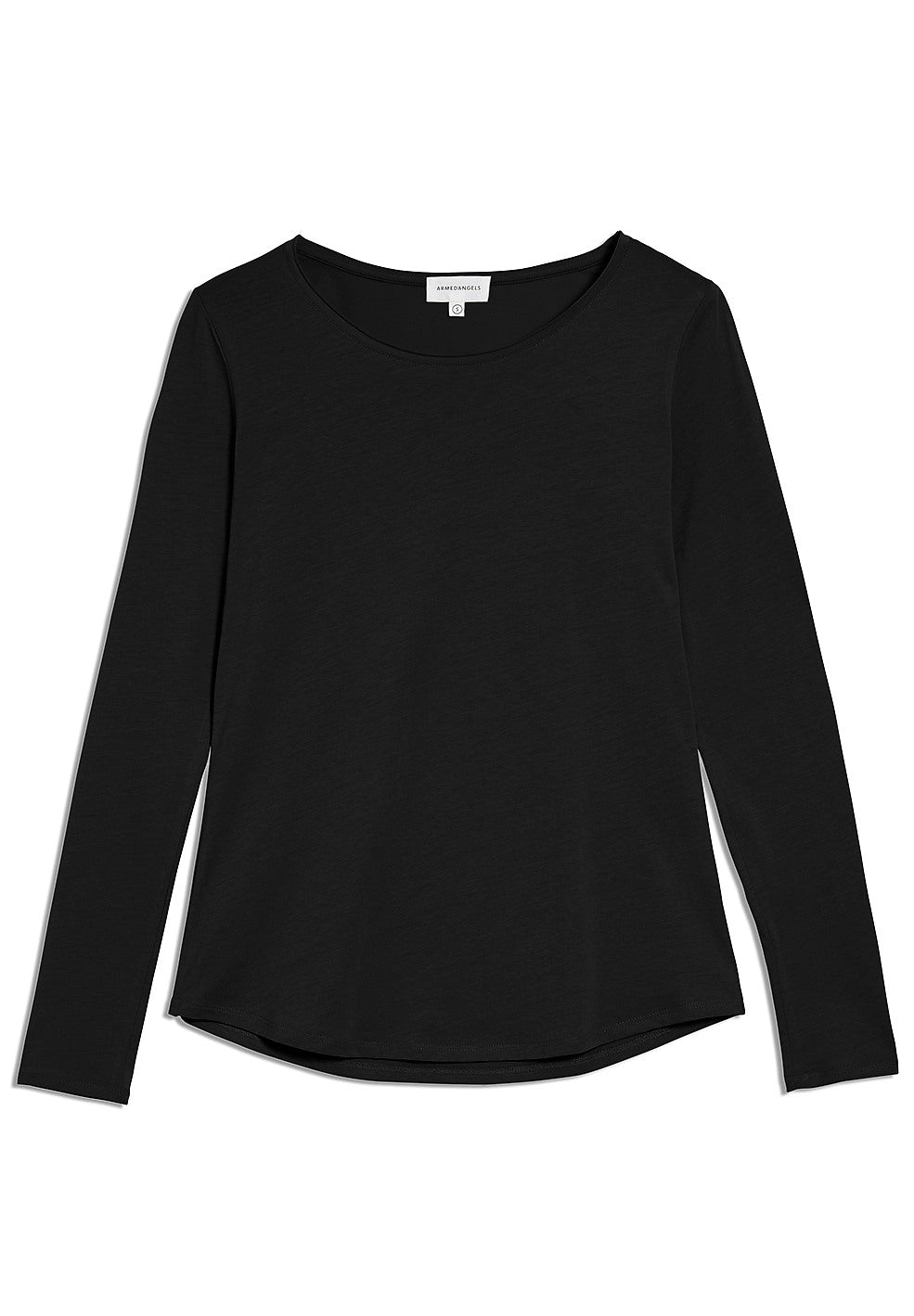 T-shirt manches longues noir en coton bio - rojaa