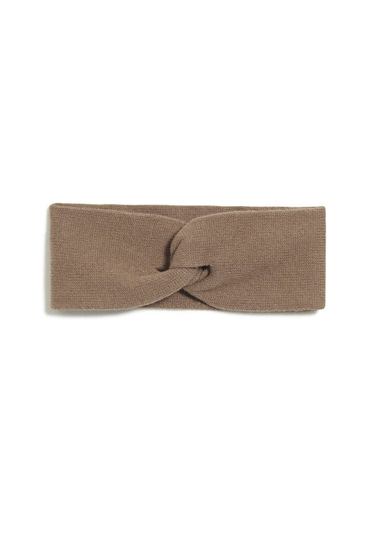 Bandeau caramel en coton bio et laine - maritaa