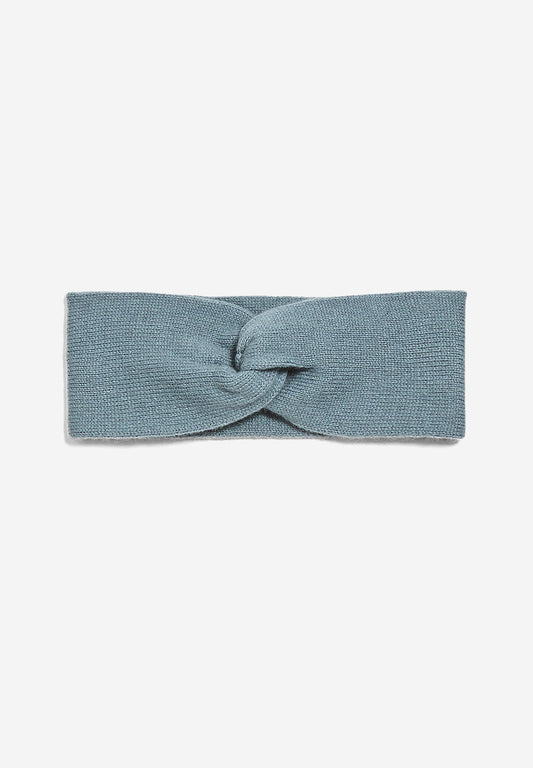 Bandeau vert d'eau en coton bio et laine bio - Maritaa