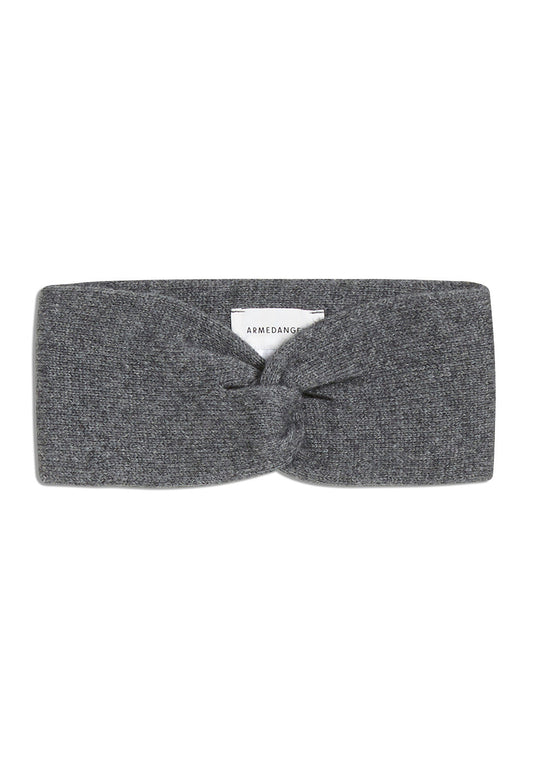 Bandeau gris en coton bio et laine - maritaa