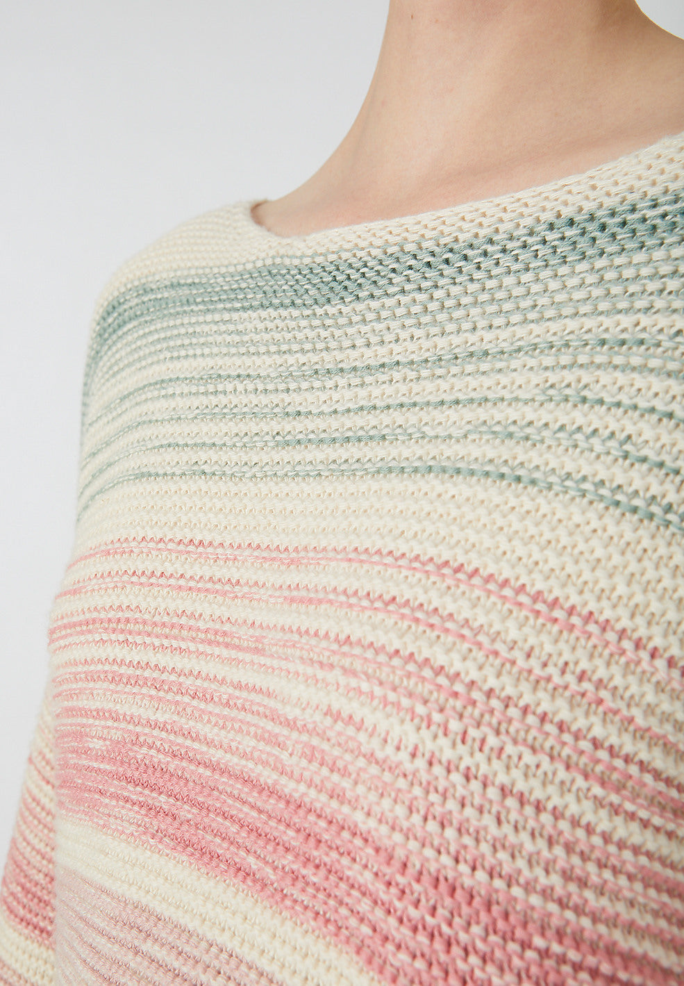 Pull rayures en coton bio et laine - konaa