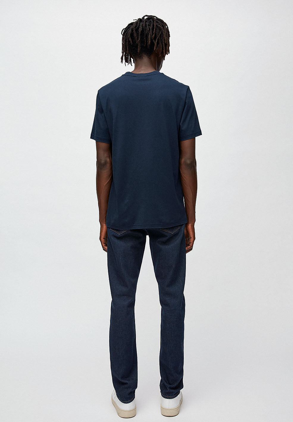 T-shirt marine en coton bio - jaames nature