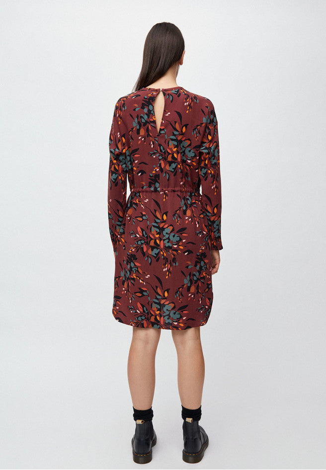Robe à imprimés floraux en lenzing - edurnaa falling leaves