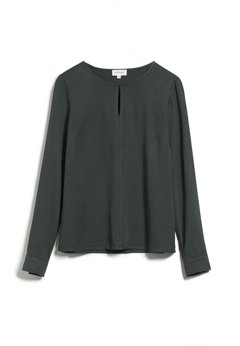 Blouse verte en tencel - vendlaa