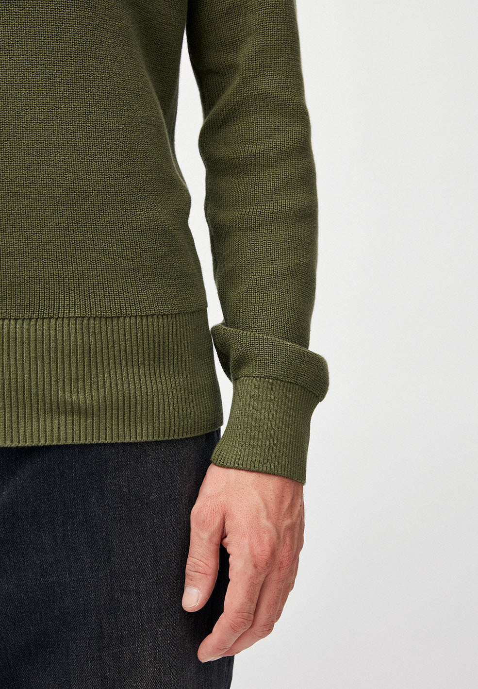 Pull kaki en coton bio - ragaa