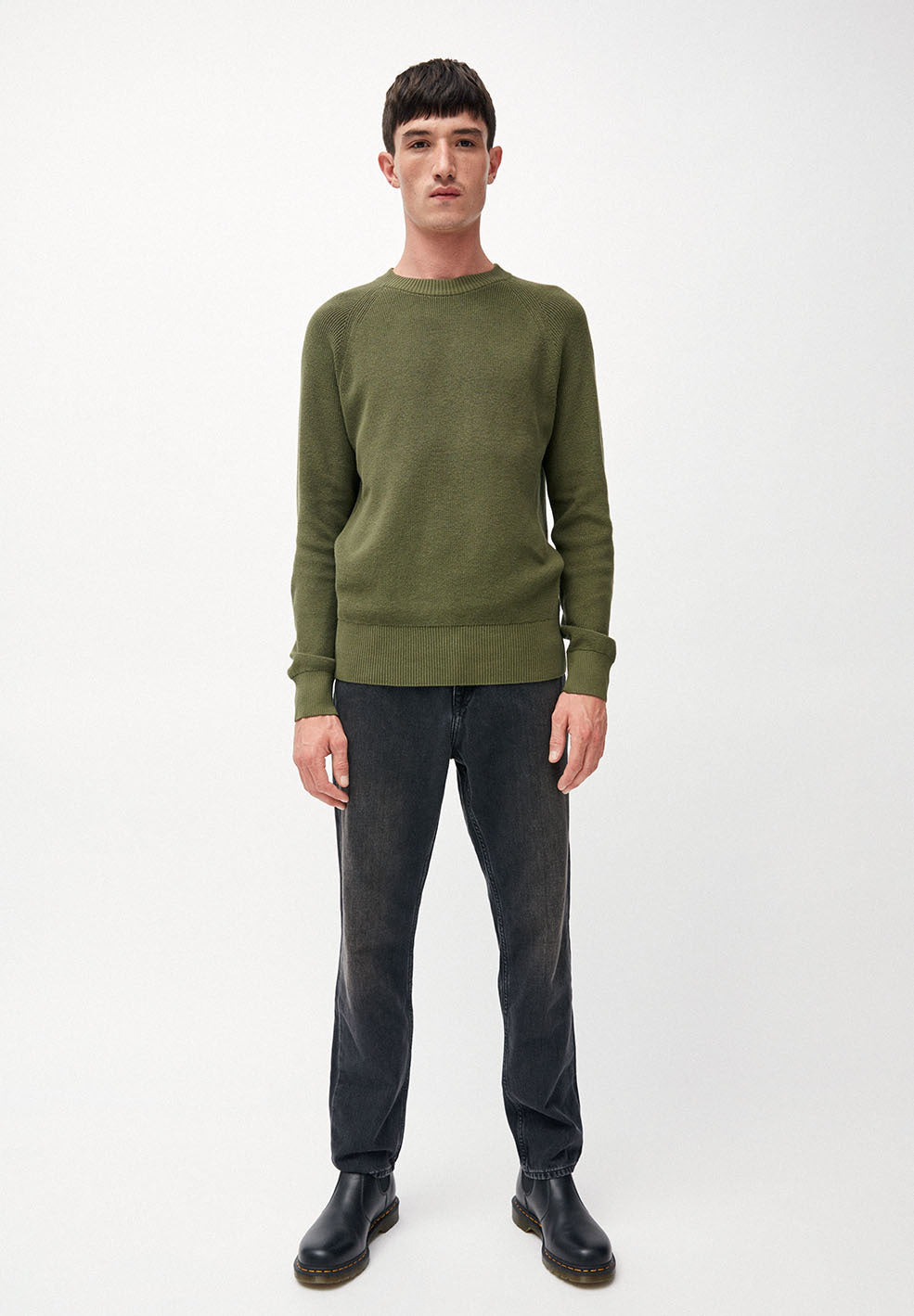 Pull kaki en coton bio - ragaa