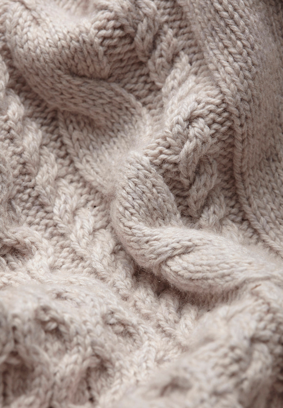 Pull écru en coton et laine bio - caabo