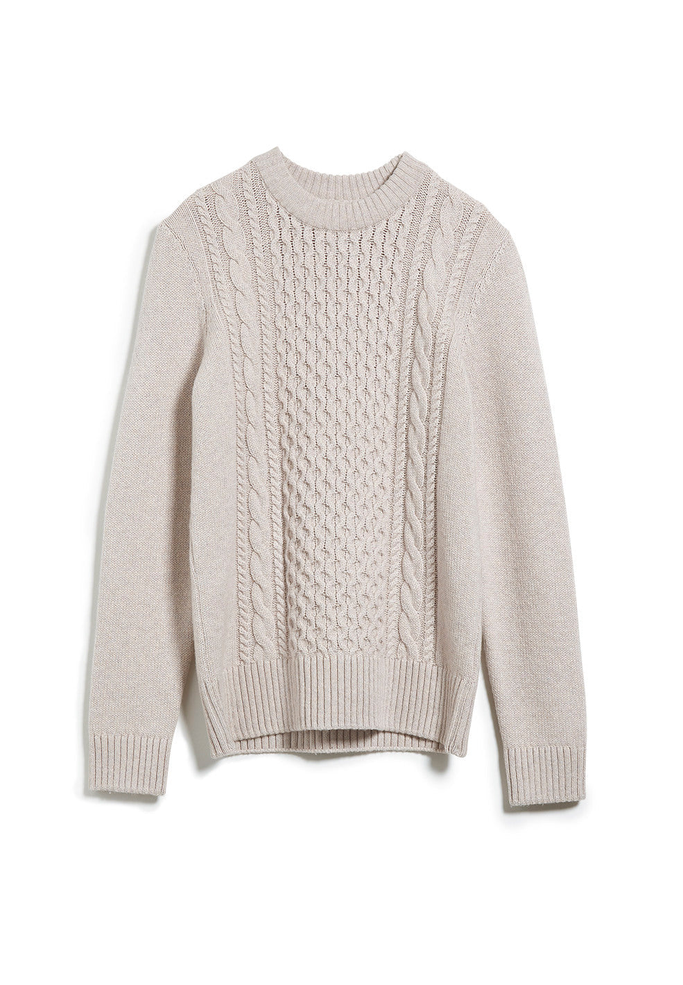 Pull écru en coton et laine bio - caabo