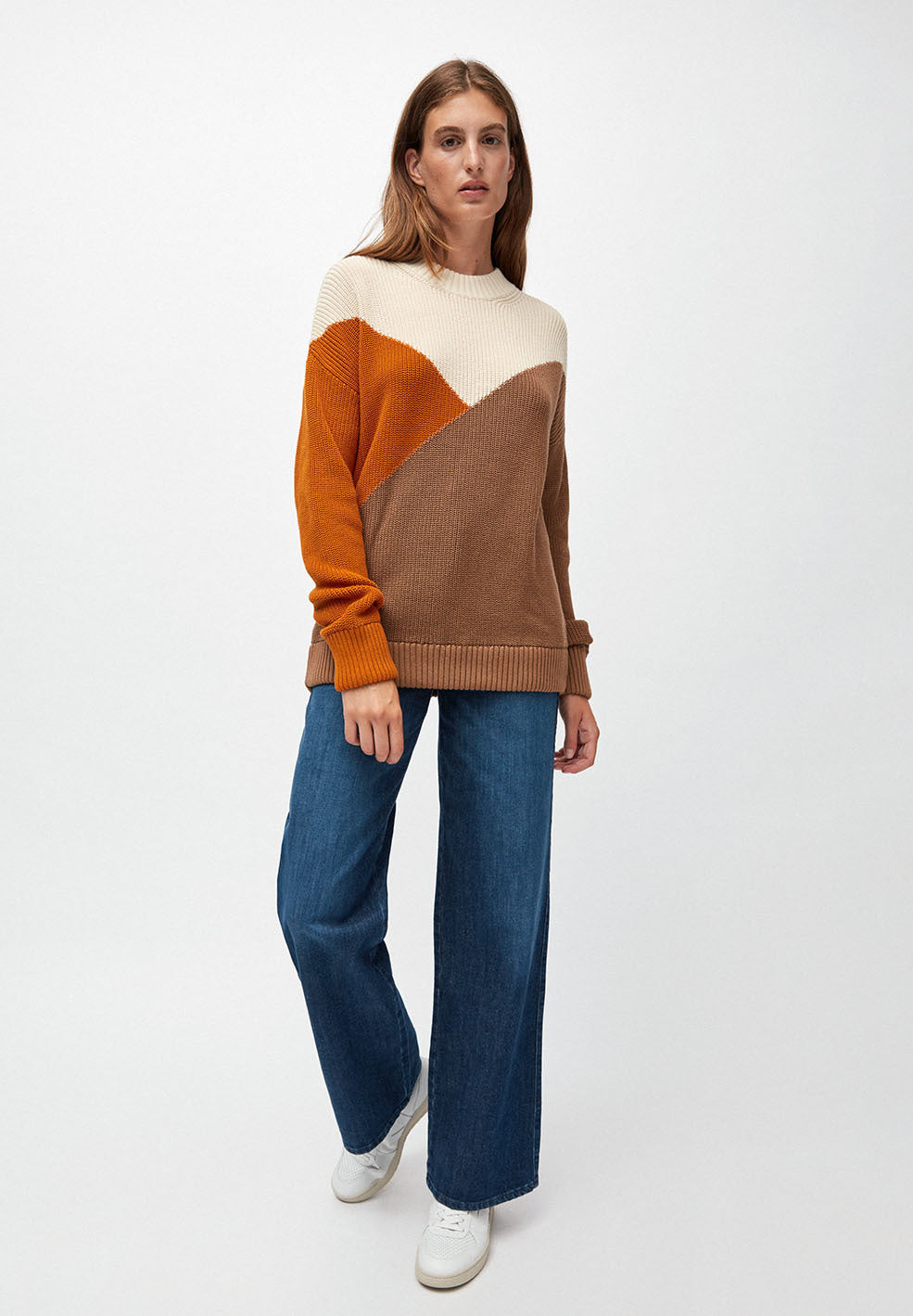 Pull tricolore en coton bio - antonellaa