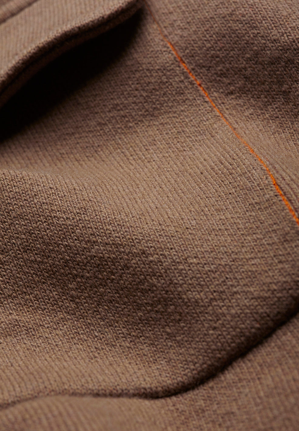 Veste marron en coton et laine bio  - alondraa