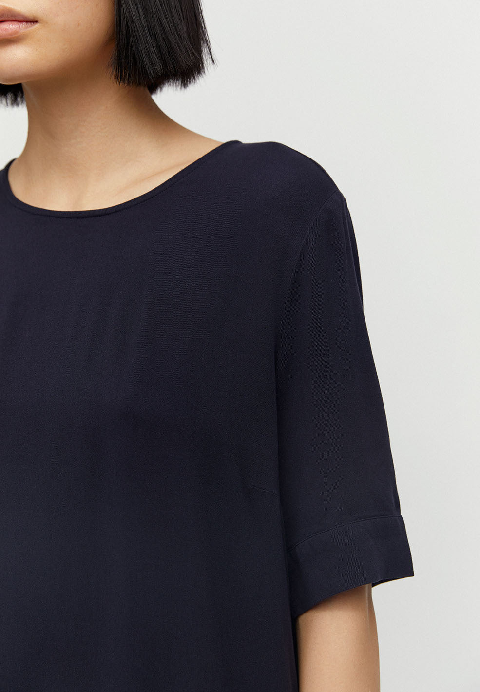 T-shirt marine en lenzing - Loriaa