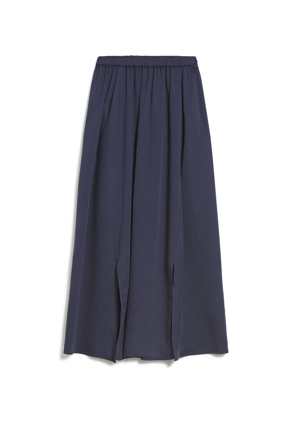 Jupe longue bleu nuit en tencel - Katinkaa