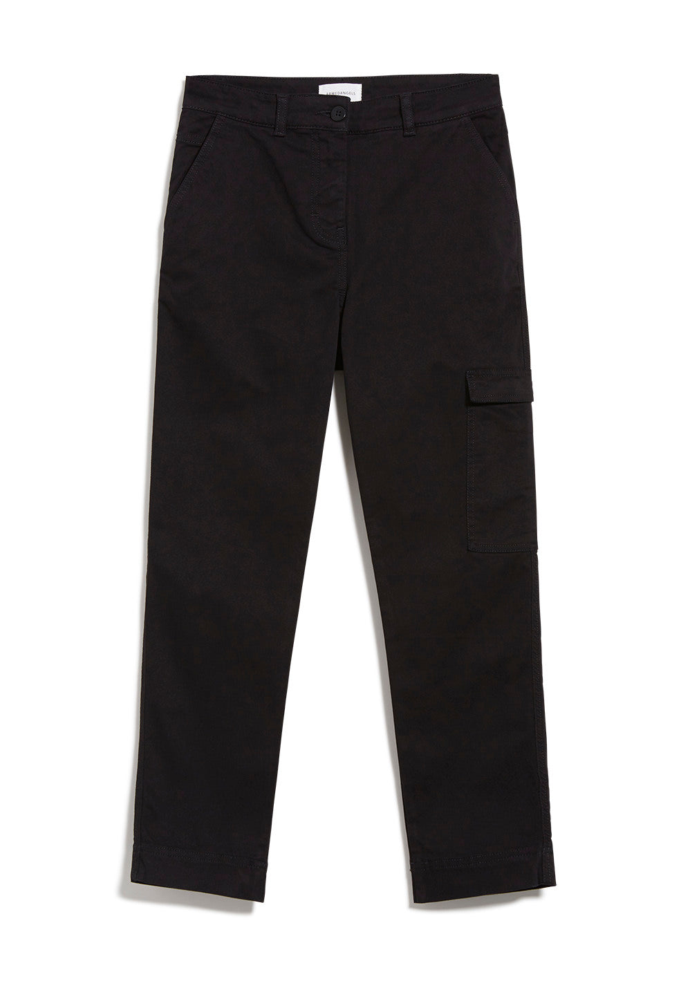 Pantalon cargo noir en coton bio - Virginiaa