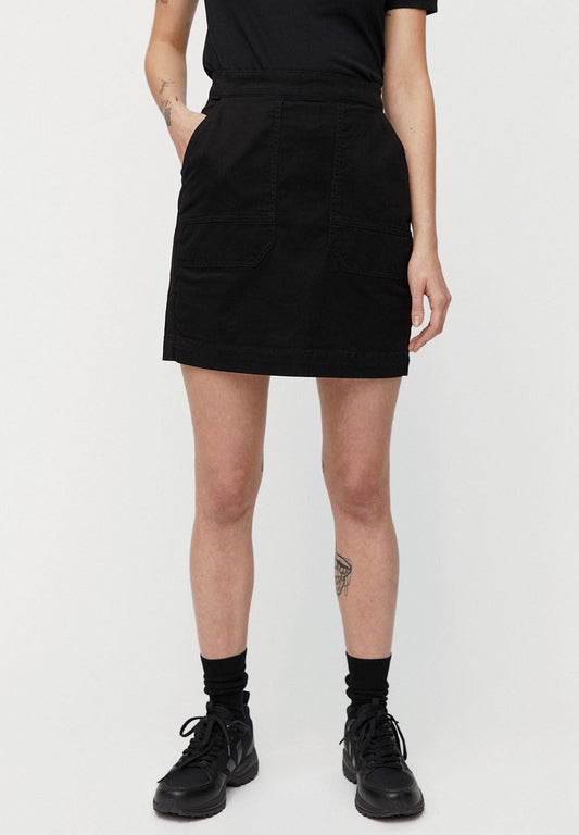 Jupe noire en coton bio - Ulmaa