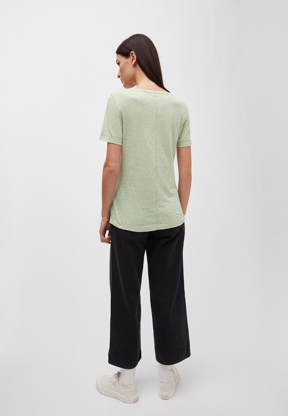 T-shirt vert pâle en coton bio - Johannaa