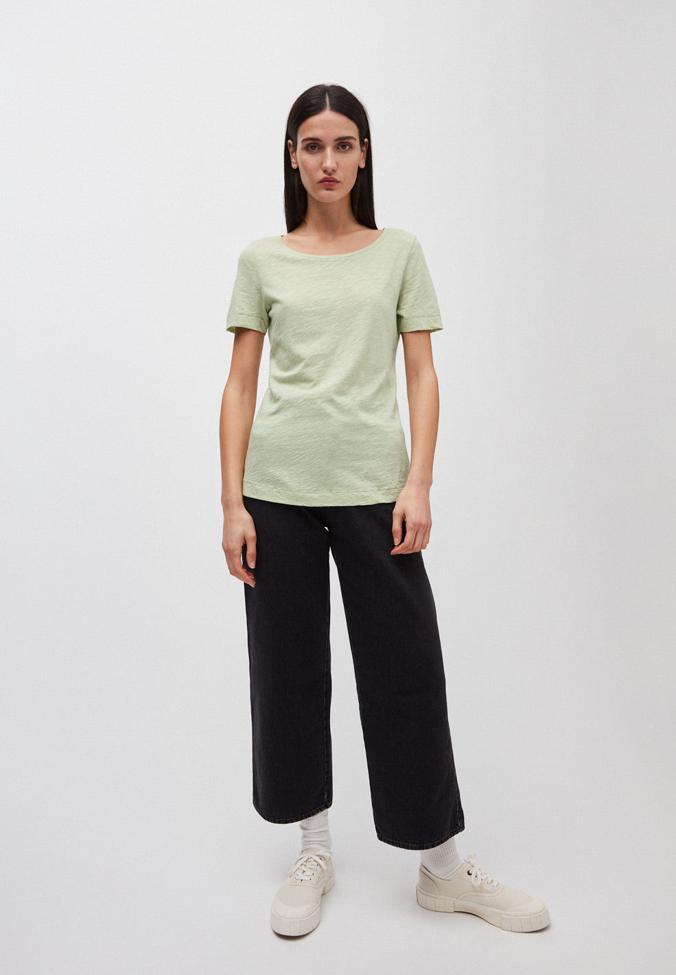 T-shirt vert pâle en coton bio - Johannaa