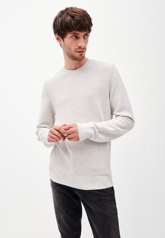 Pull écru en coton bio - Aatu ottomaan