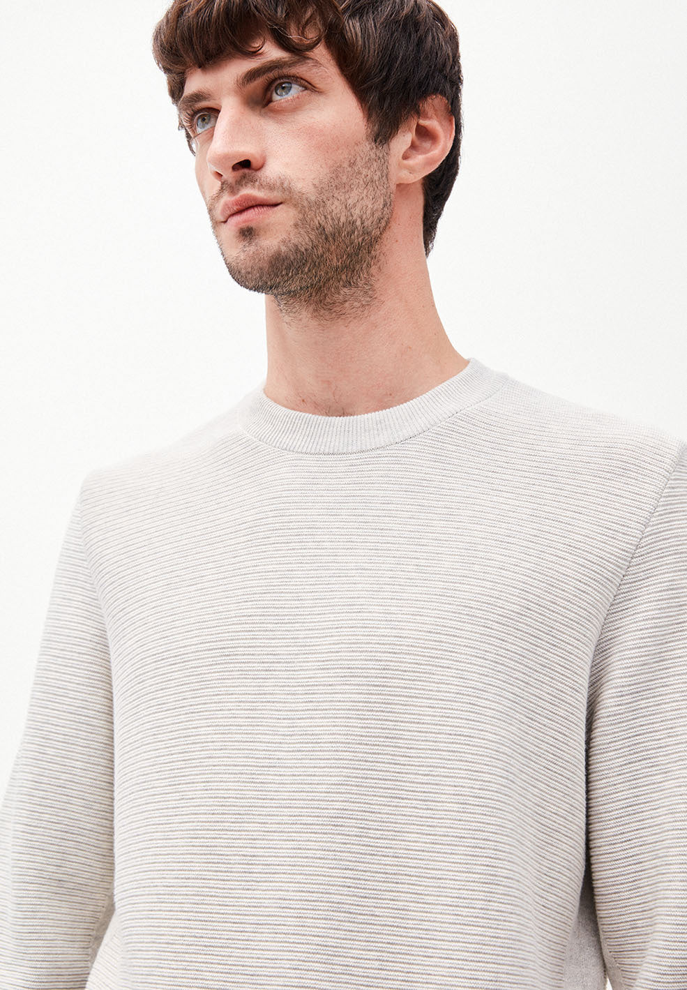 Pull écru en coton bio - Aatu ottomaan