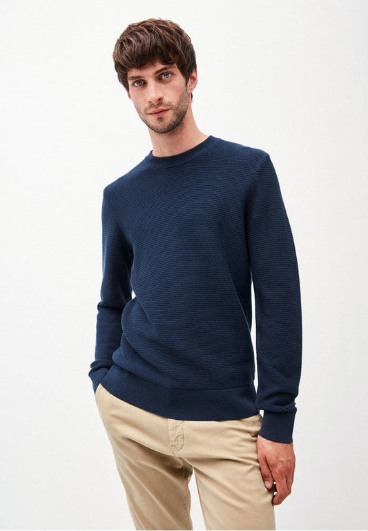 Pull marine en coton bio - Aatu ottomaan
