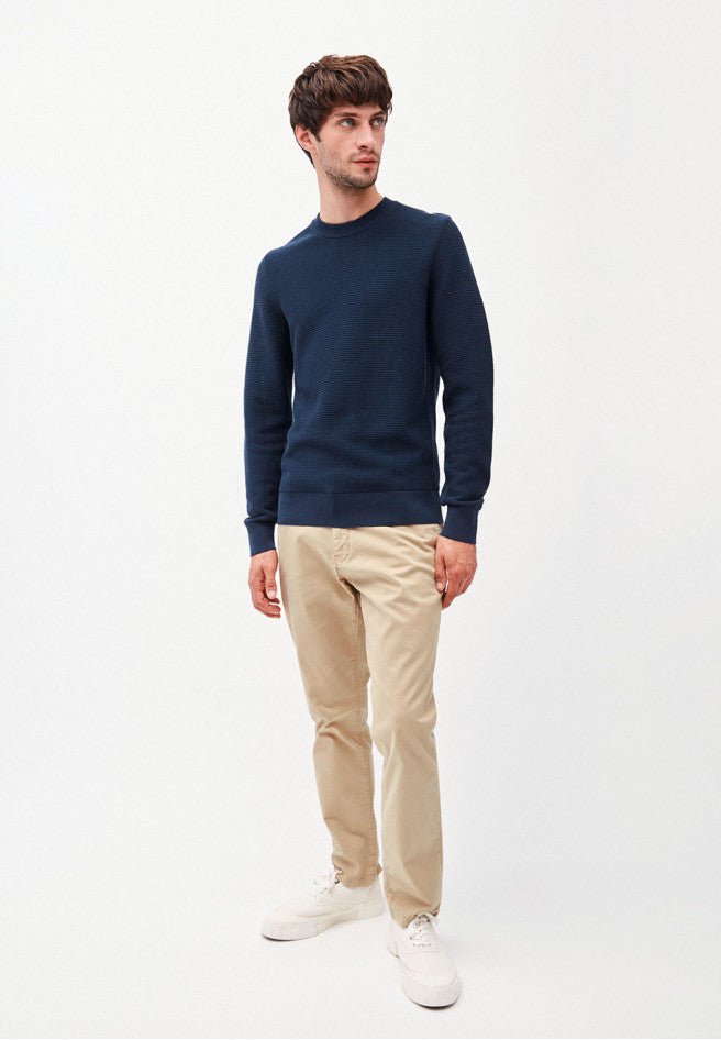 Pull marine en coton bio - Aatu ottomaan