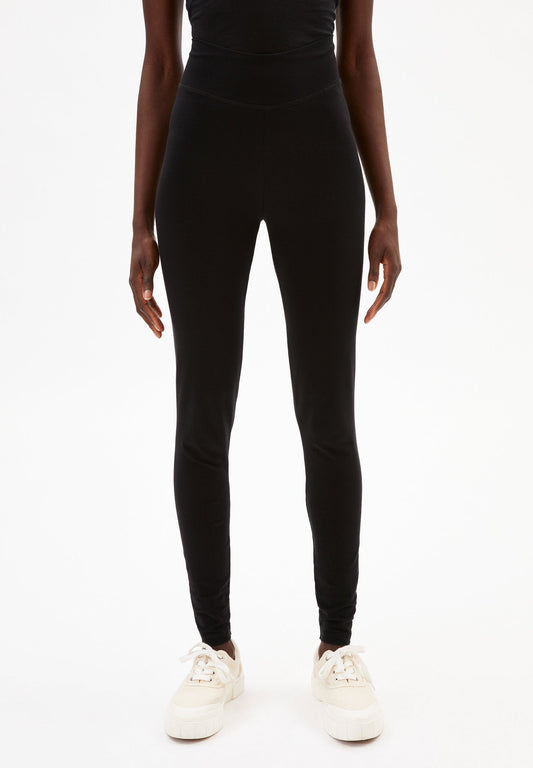 Legging noir en coton bio - Faribaa black