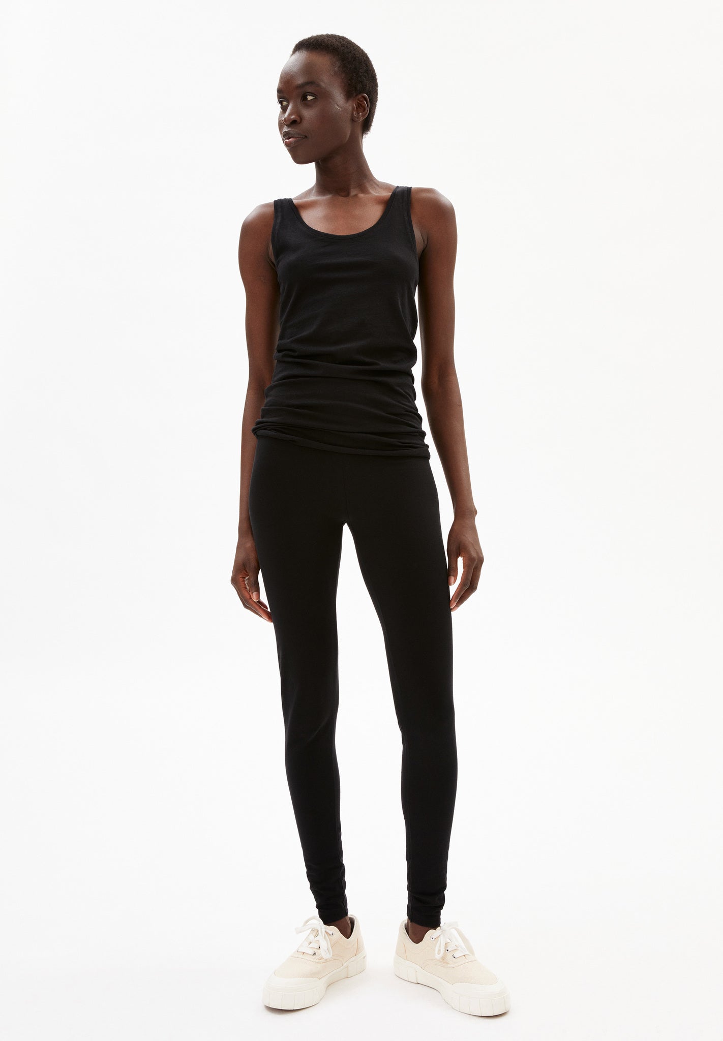 Legging noir en coton bio - Faribaa black