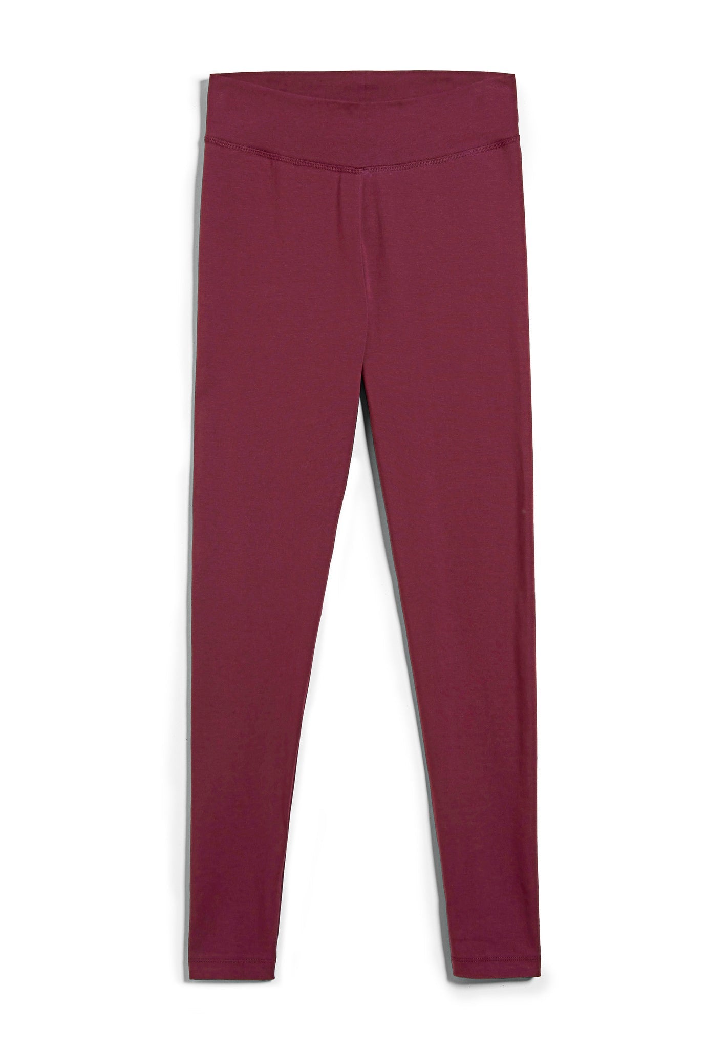 Legging rouge en coton bio - faribaa ruby red