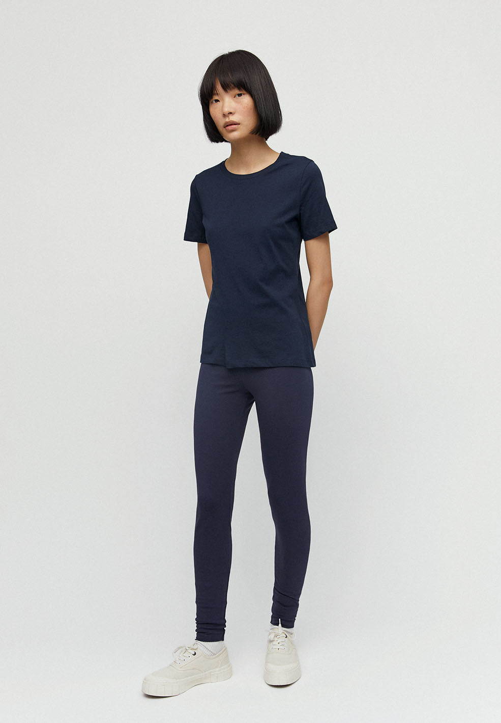 Legging bleu nuit en coton bio - Faribaa night sky