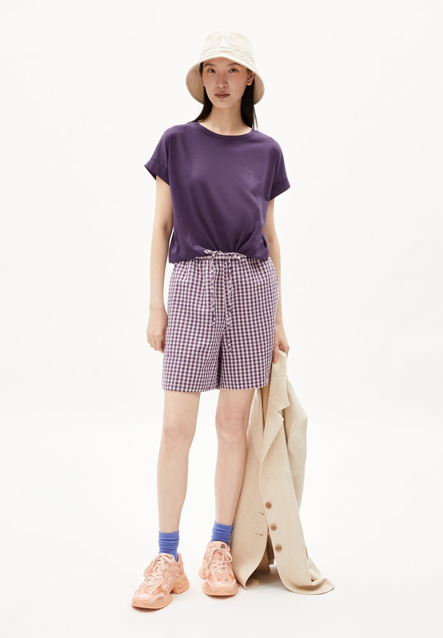 T-shirt en coton bio | "idaara blue ash"