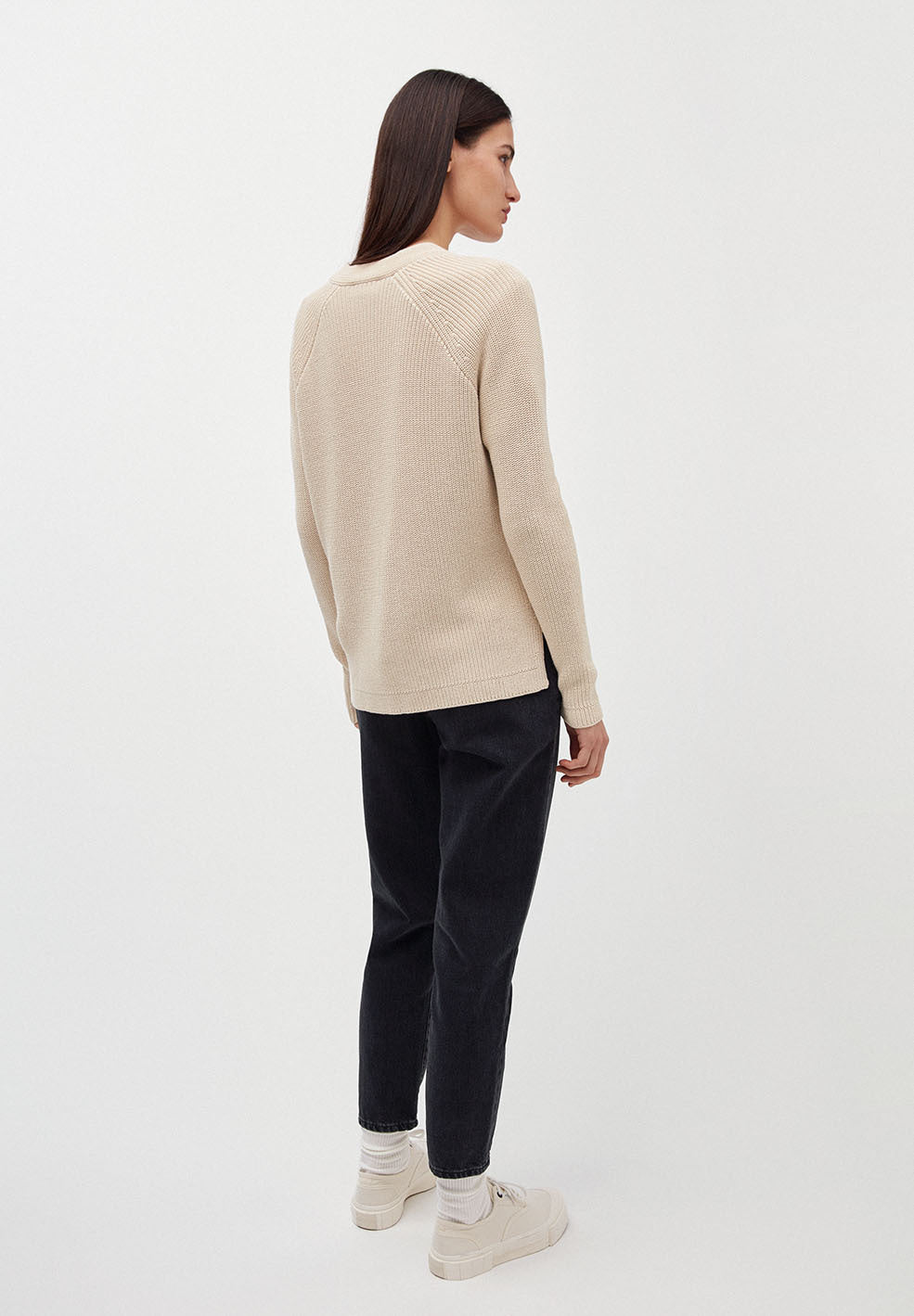 Cardigan écru en coton bio - Nuriaa
