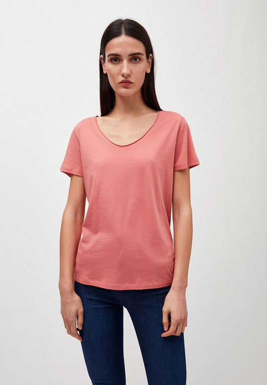 T-shirt rose en coton bio - Haadia