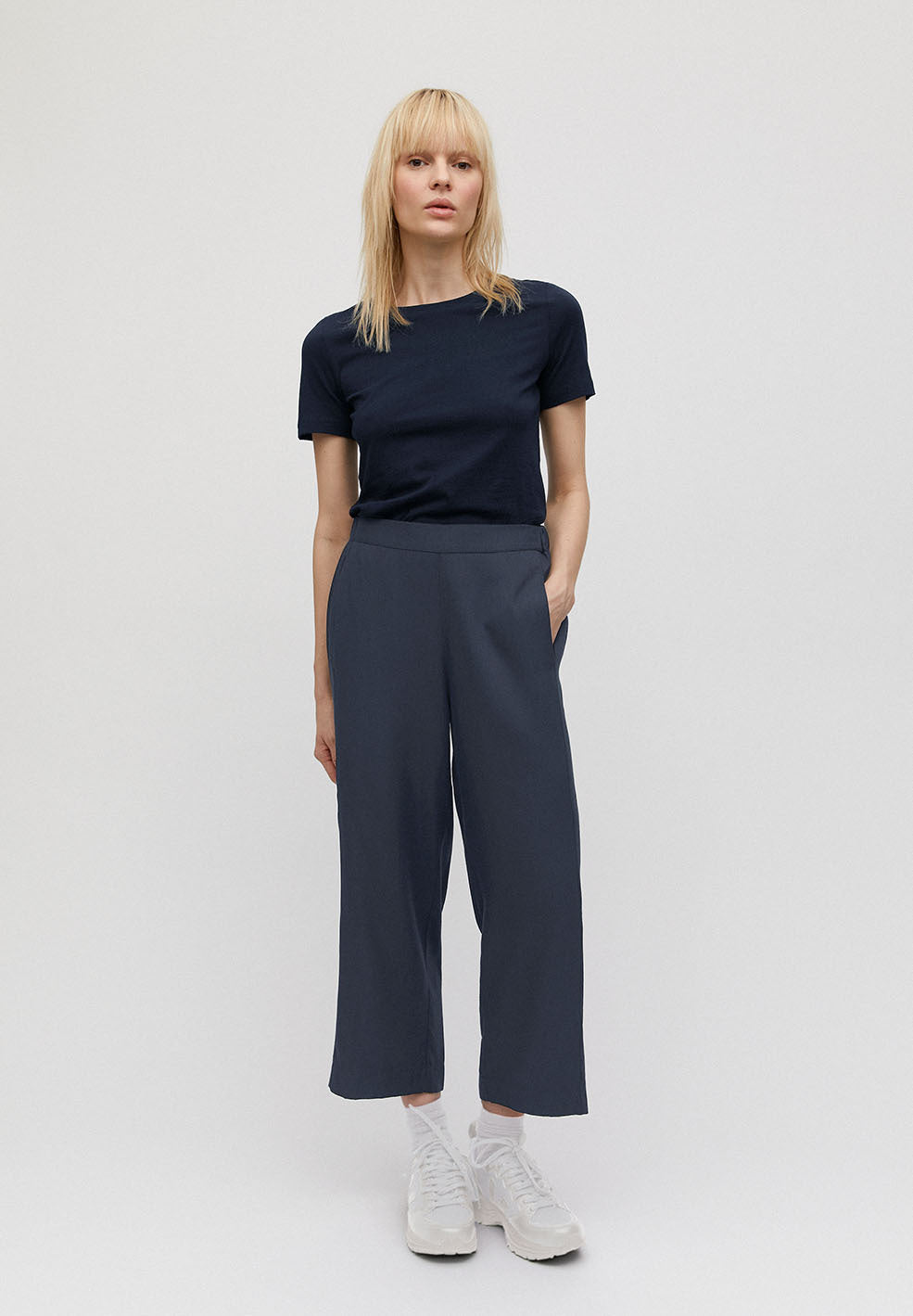 Pantalon ample bleu nuit en tencel - Kamalaa
