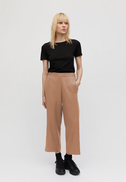 Pantalon ample camel en tencel - Kamalaa