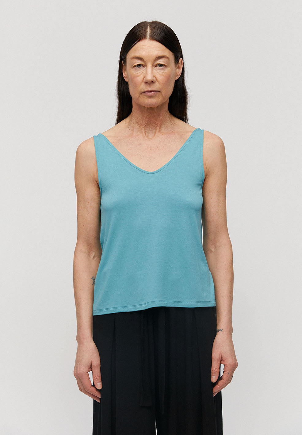Débardeur bleu turquoise en lenzing - Ajaa