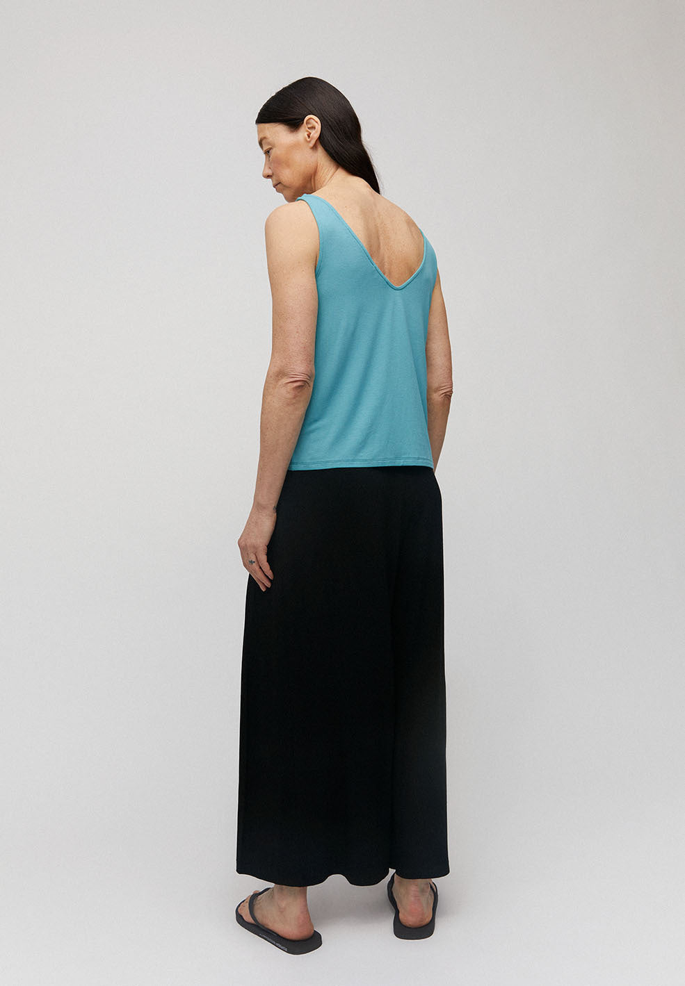 Débardeur bleu turquoise en lenzing - Ajaa