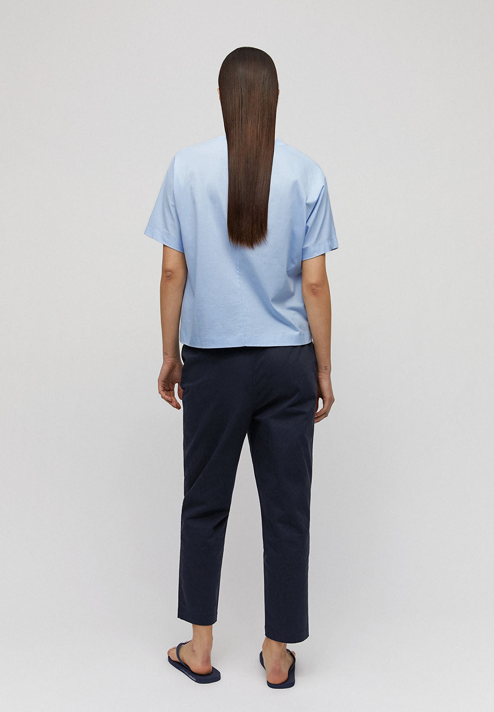 T-shirt bleu ciel en coton bio - Kajaa