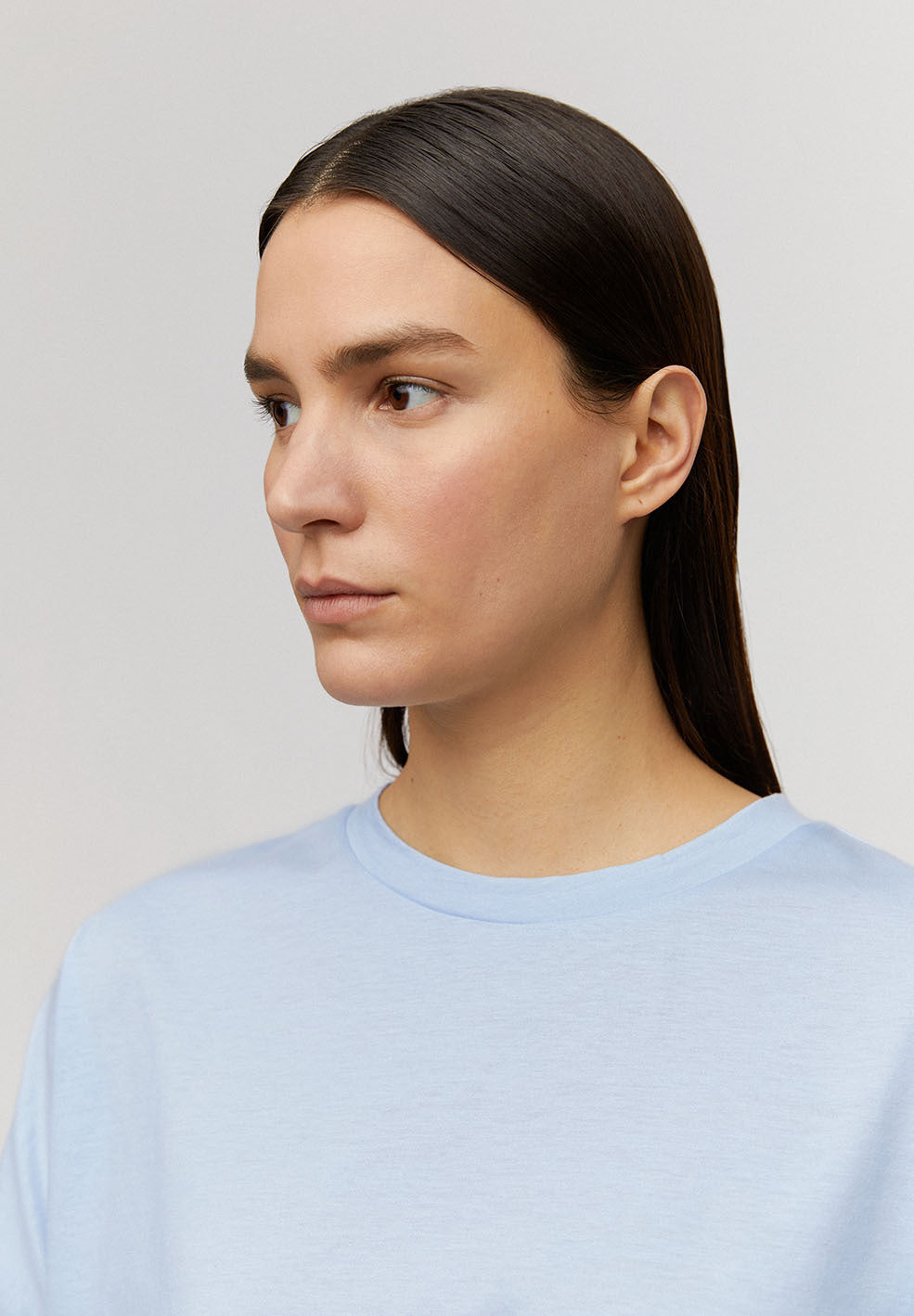 T-shirt bleu ciel en coton bio - Kajaa