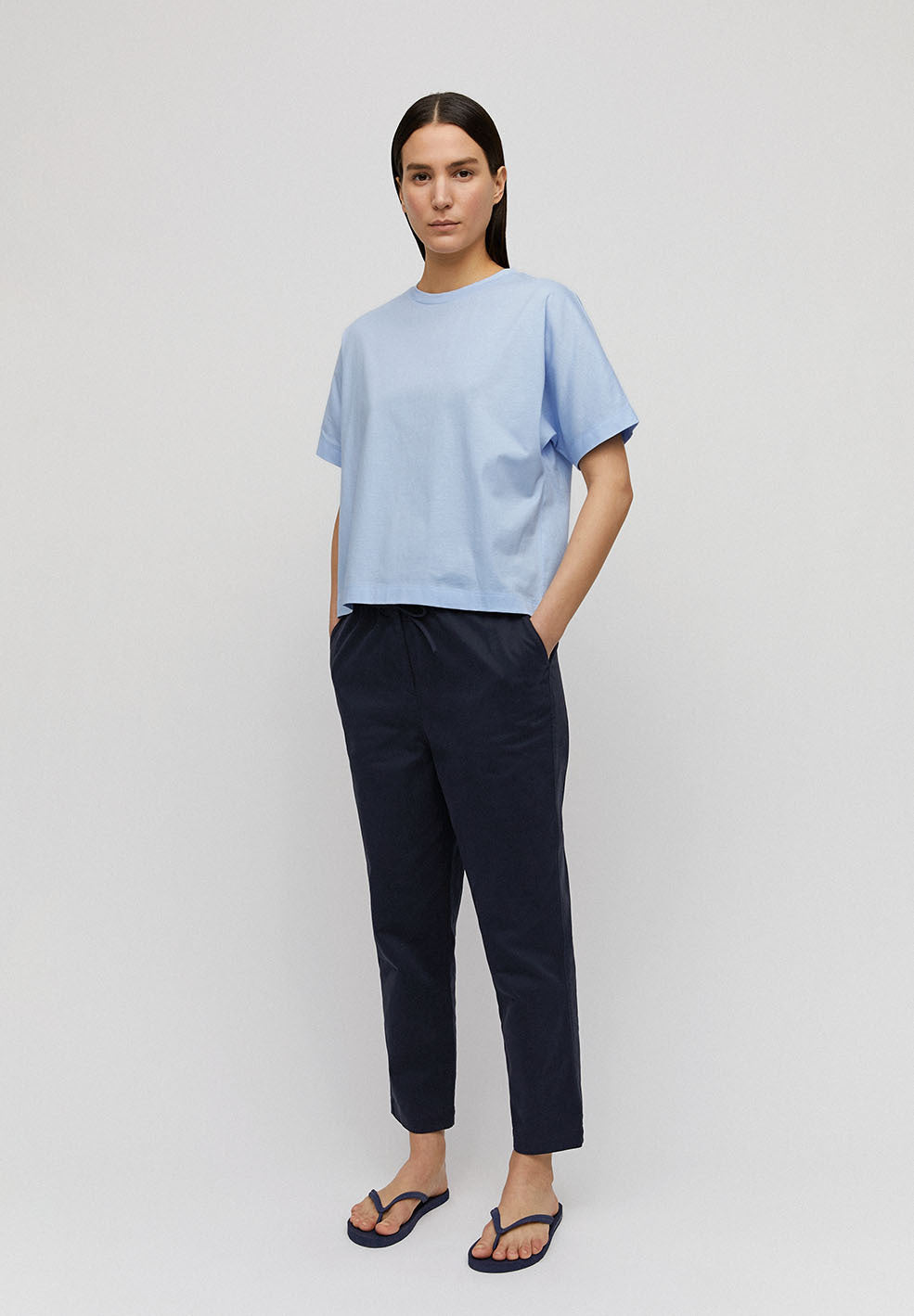 T-shirt bleu ciel en coton bio - Kajaa
