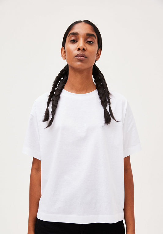 T-shirt blanc en coton bio - Kajaa