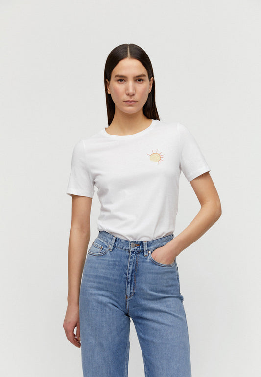 T-shirt imprimé blanc en coton bio - Lidaa small elements