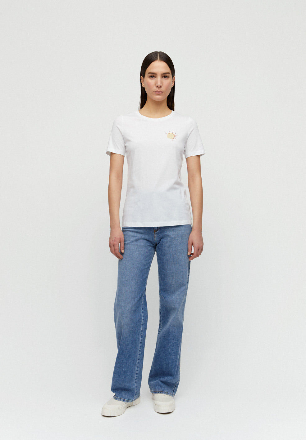 T-shirt imprimé blanc en coton bio - Lidaa small elements
