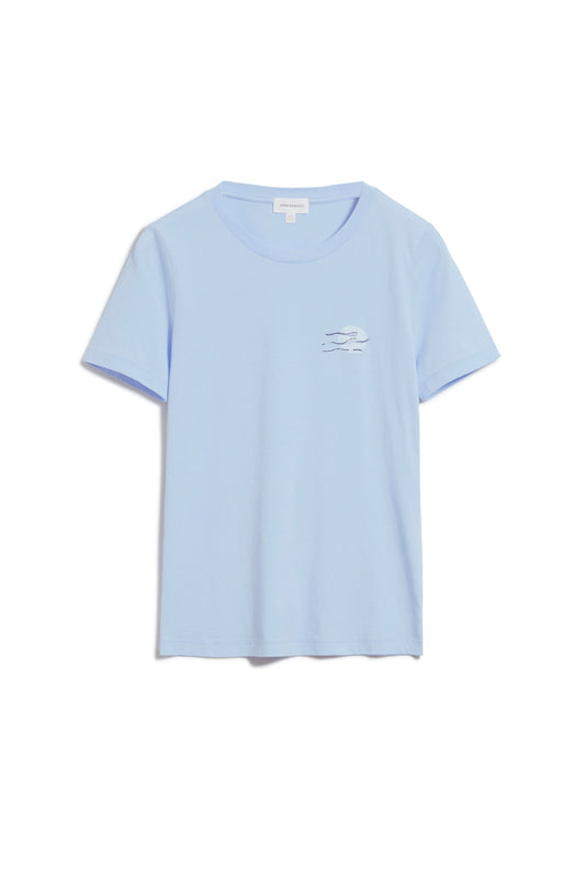T-shirt imprimé bleu ciel en coton bio - Lidaa small elements