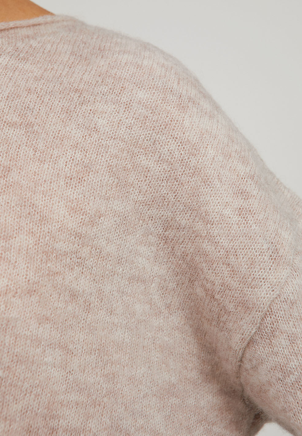 Pull beige en alpaga et laine bio - ANAA