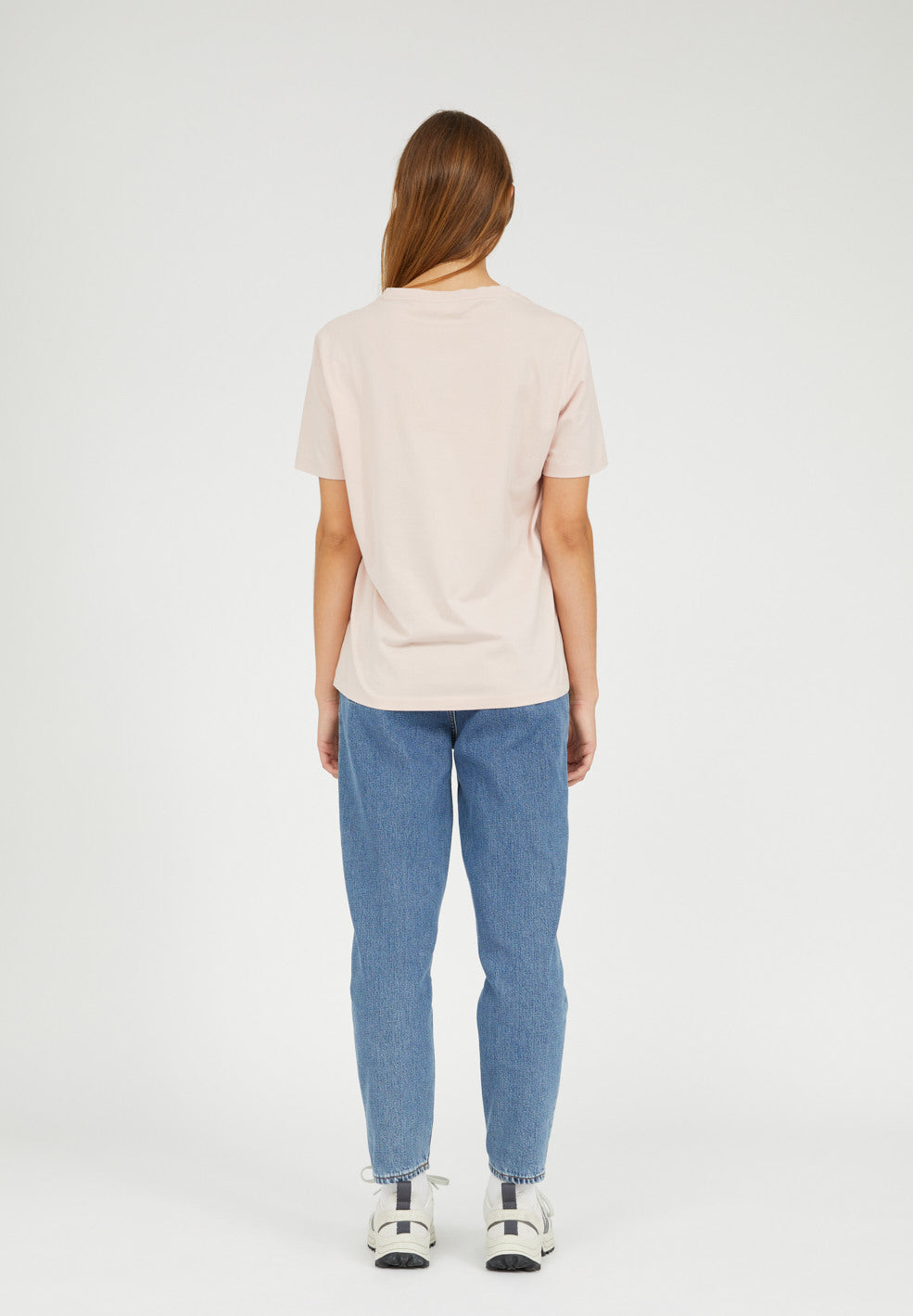 T-shirt brodé rose pâle en coton bio - MARAA MINDSET