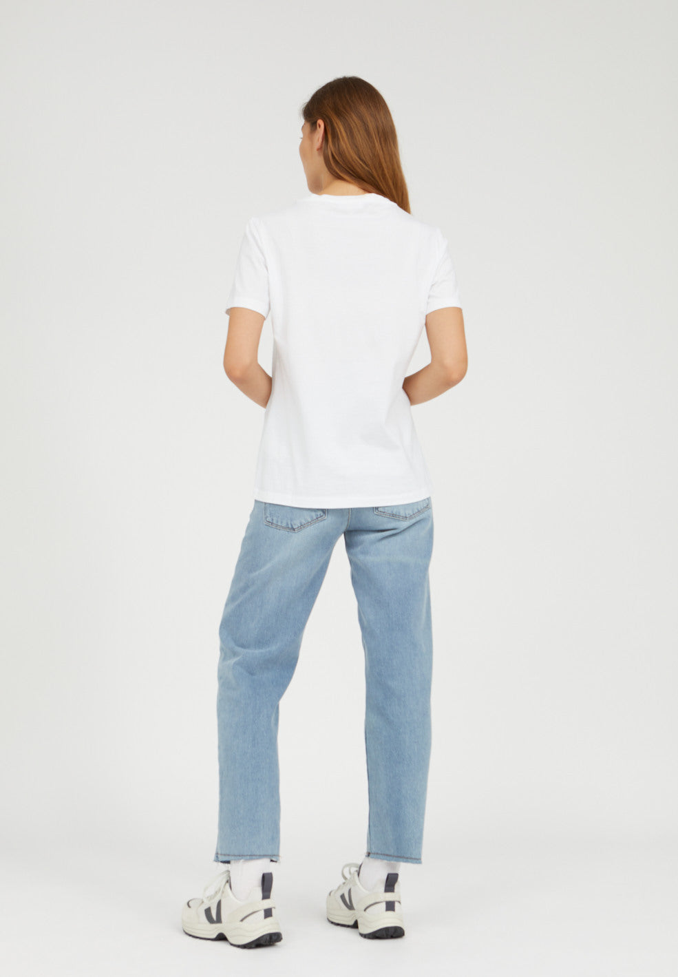T-shirt brodé blanc en coton bio - MARAA MINDSET