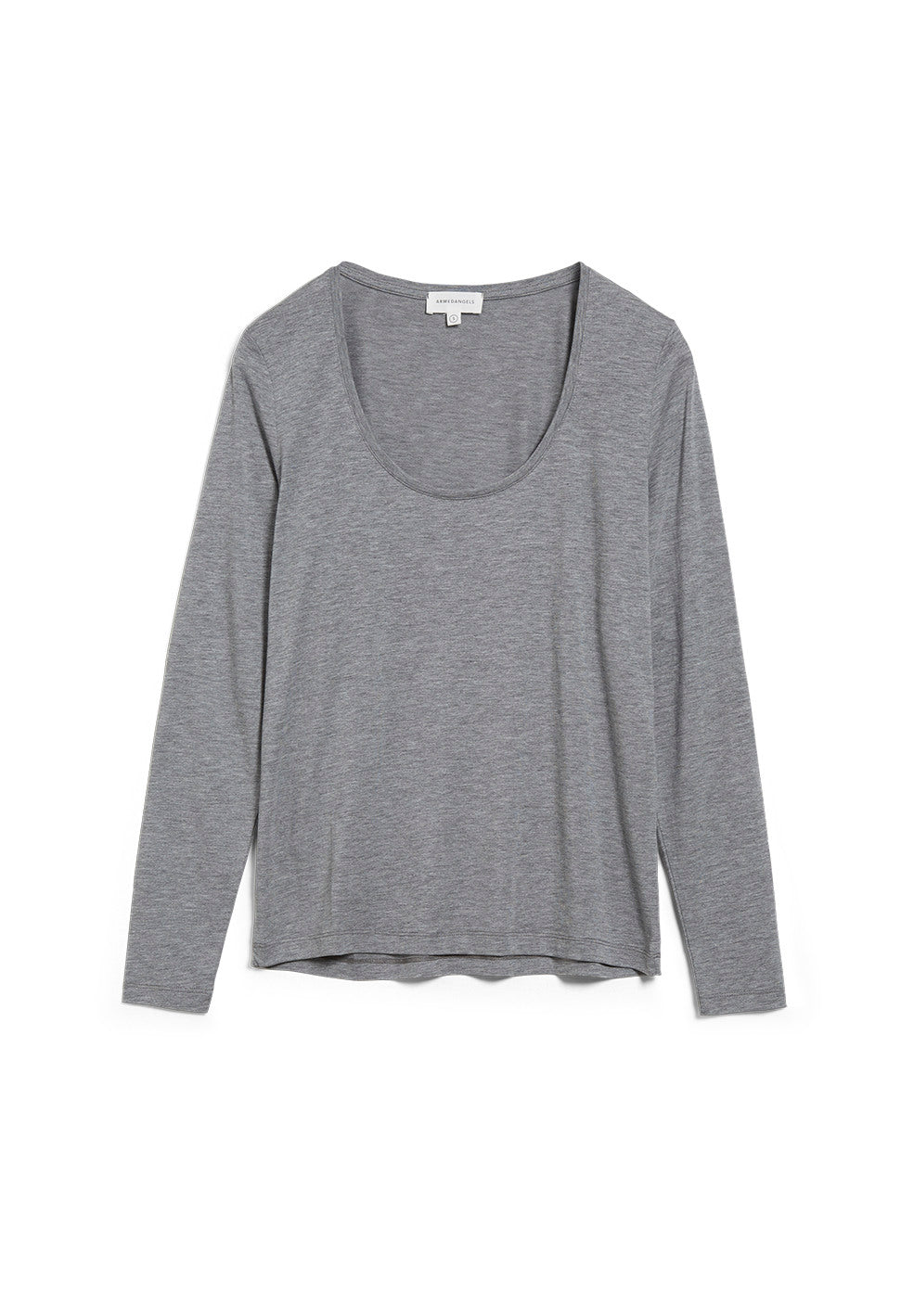 T-shirt manches longues gris en tencel et coton bio - JAMAAL