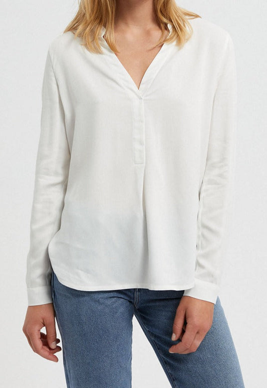 Blouse blanche en Lenzing - ceylaan