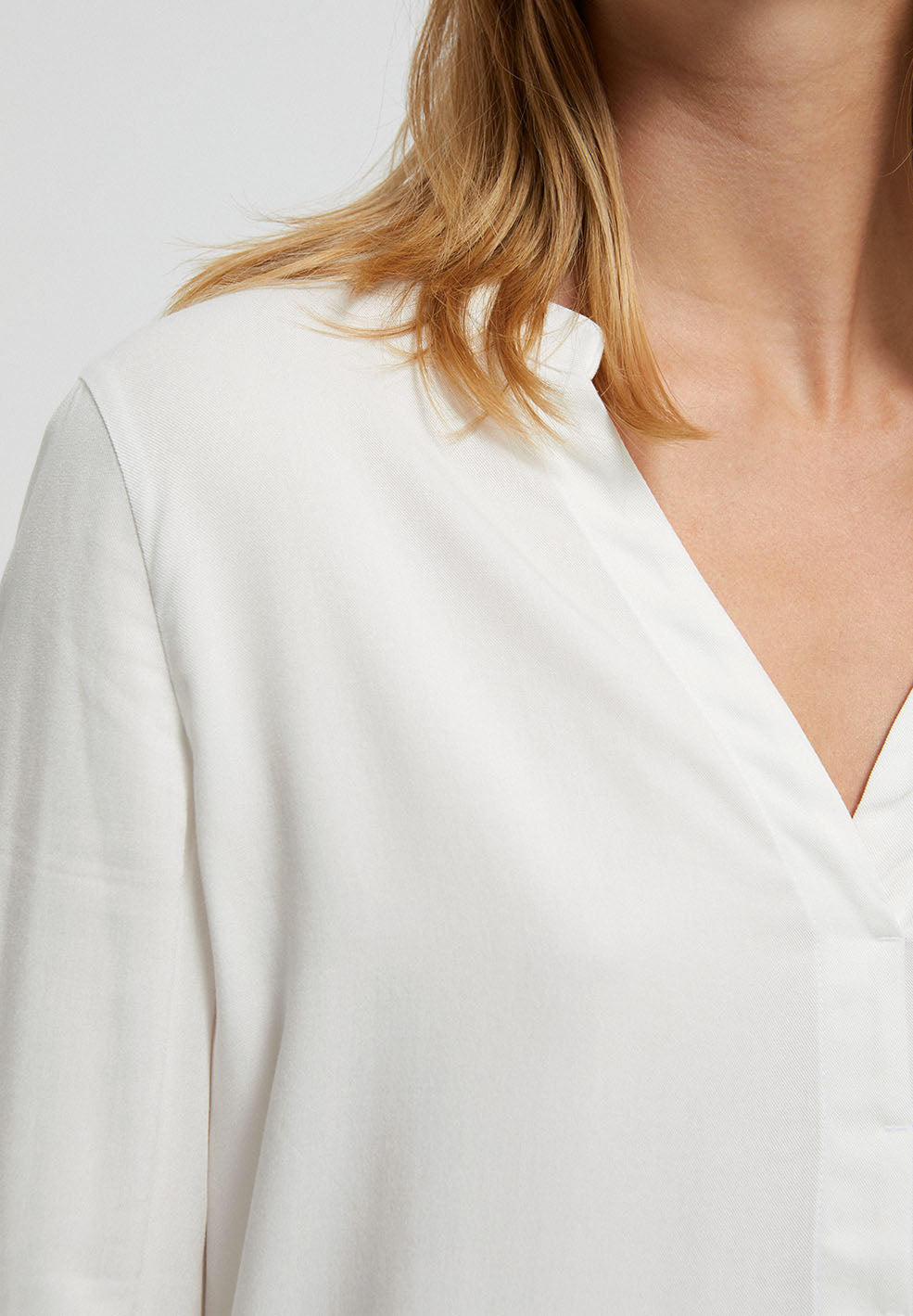 Blouse blanche en Lenzing - ceylaan