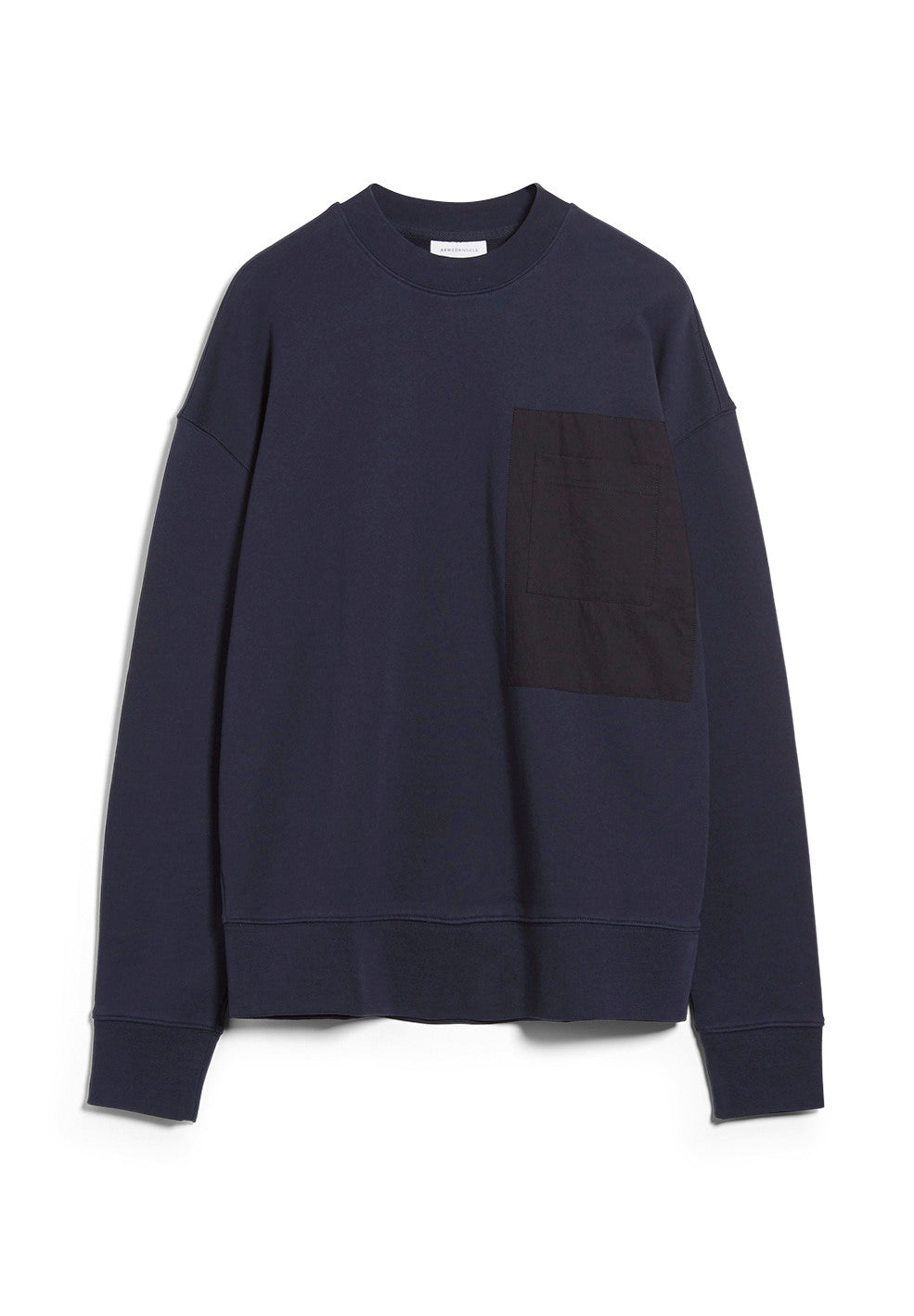 Sweat marine avec poche en coton bio - baadro pocket